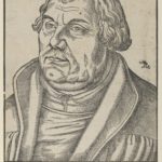 The German multi talent Lucas Cranach the Elder, was a Renaissance painter, woodcut printmaker and engraver who used these state of the art methods of his time to produce merchandise on a large industrial scale. His most famous portrait was the famous historical figure of Martin Luther.